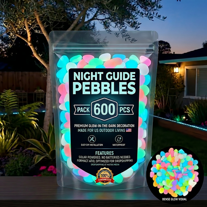 💥LAST DAY SALE 50%OFF💥🌈Colorful Glow-in-the-Dark Garden Stones