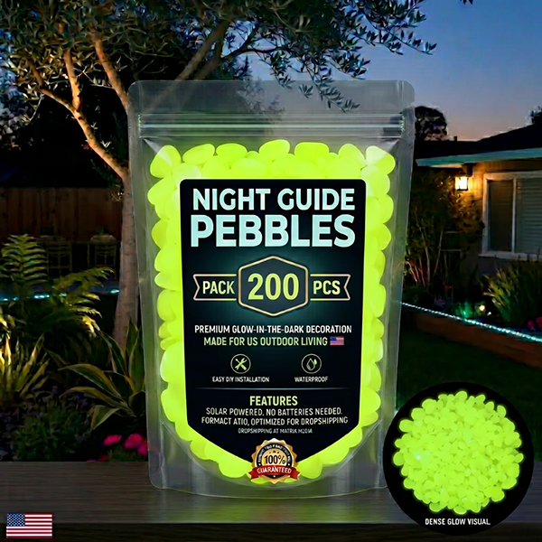 💥LAST DAY SALE 50%OFF💥🌈Colorful Glow-in-the-Dark Garden Stones