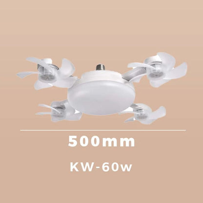 2‐in‐1 Silent LED Fan with Remote Control, Energy‐Saving Cooling & Lighting Combo for Home Bedroom