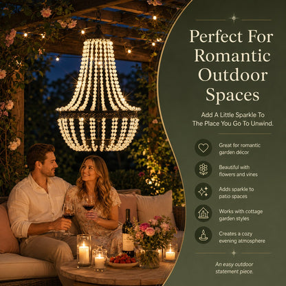 ✨ Solar Crystal Chandelier Light