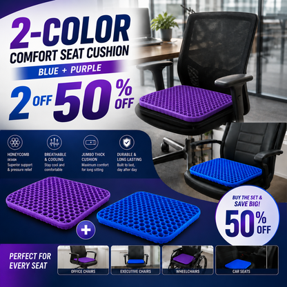 ✨ Ergonomic Silicone Seat Cushion – Relief You Can Feel
