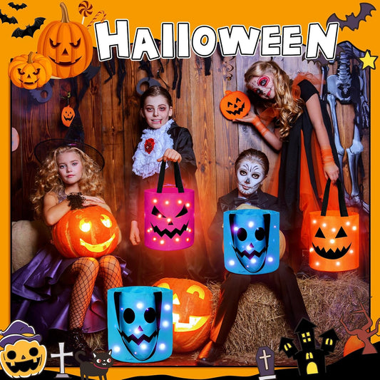 Halloween Candy Bucket With LED Lights