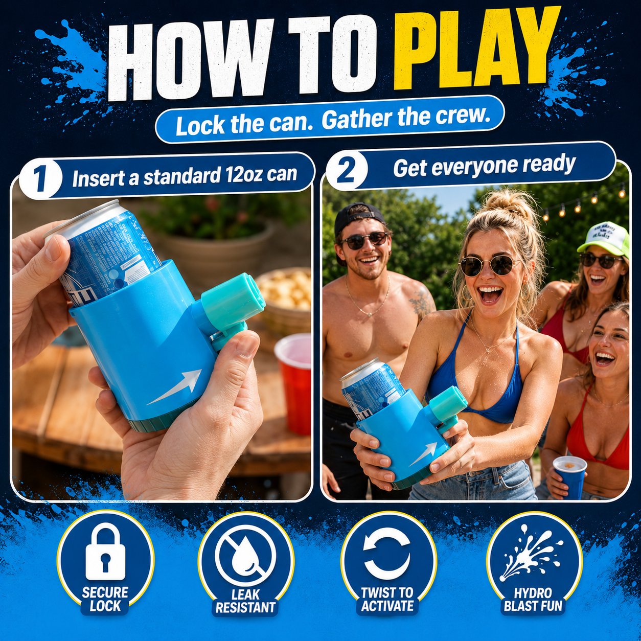 Party Can Roulette Drinking Game (Hydro-Blast Edition)