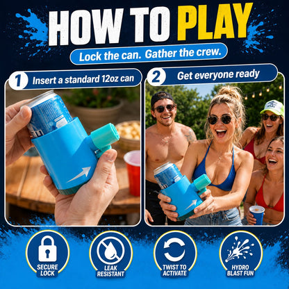 Party Can Roulette Drinking Game (Hydro-Blast Edition)