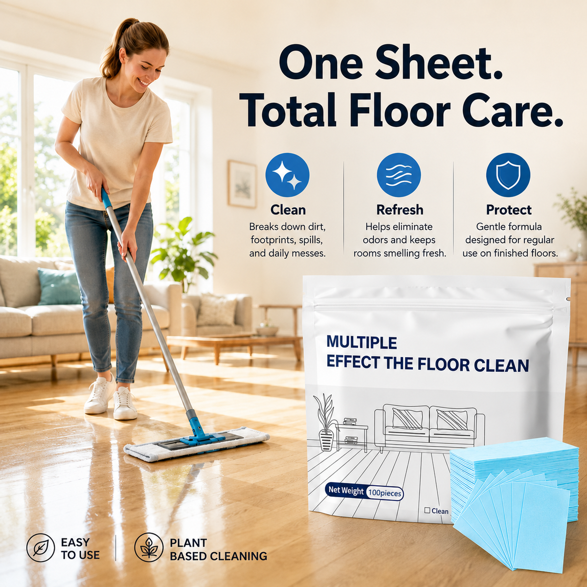 Multi-Surface Antibacterial Cleaner for Hardwood, Tile & Laminate