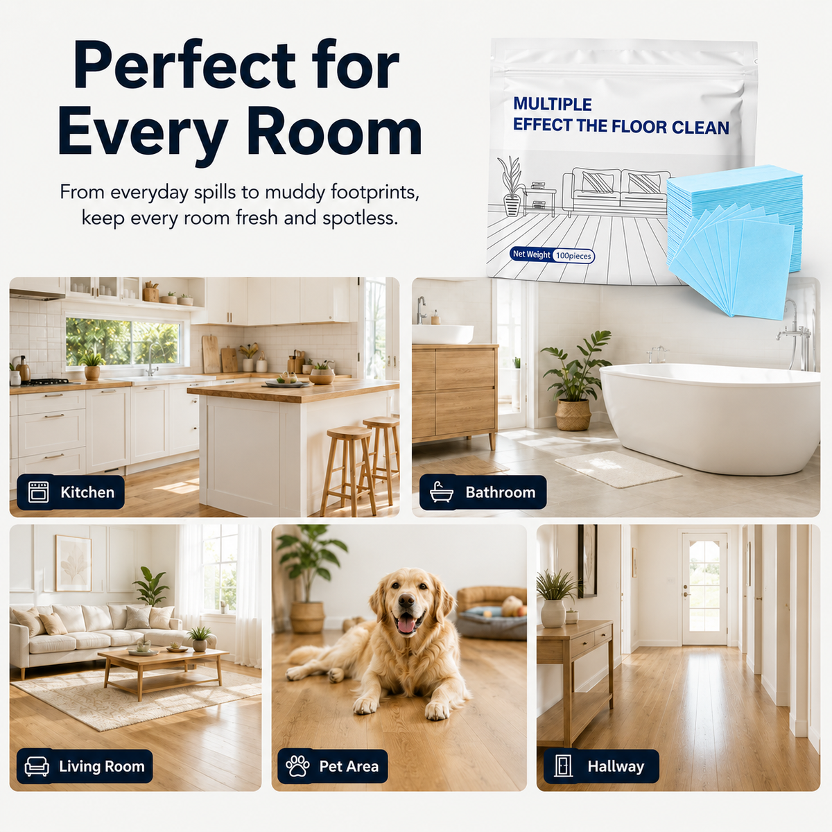 Multi-Surface Antibacterial Cleaner for Hardwood, Tile & Laminate