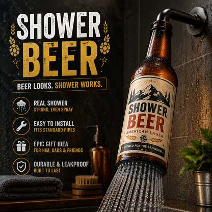 🍺Beer bottle-shaped shower head – the ultimate gift for beer lovers🍺