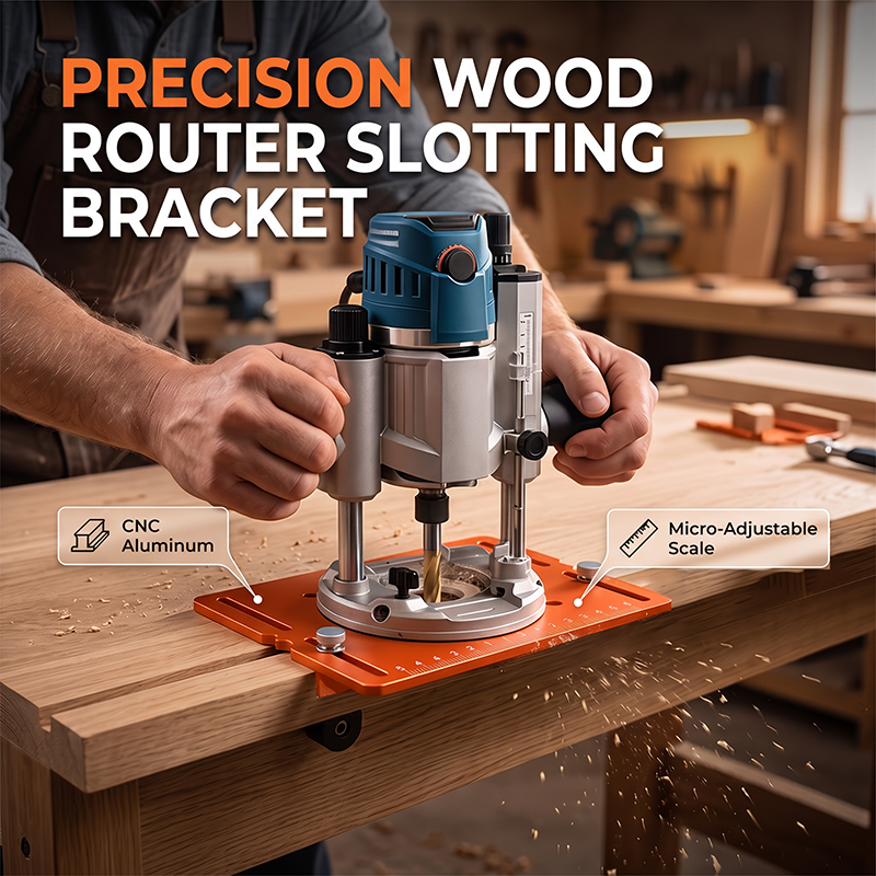 Tryzenviax Precision Wood Router Slotting Guide Bracket