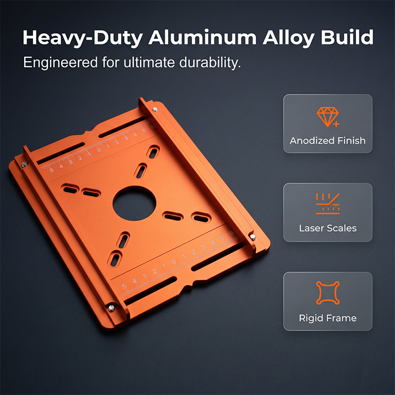 Tryzenviax Precision Wood Router Slotting Guide Bracket